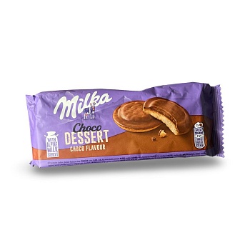 Печенье бисквитное Milka Шоколадный мусс в молочном шоколаде 128г