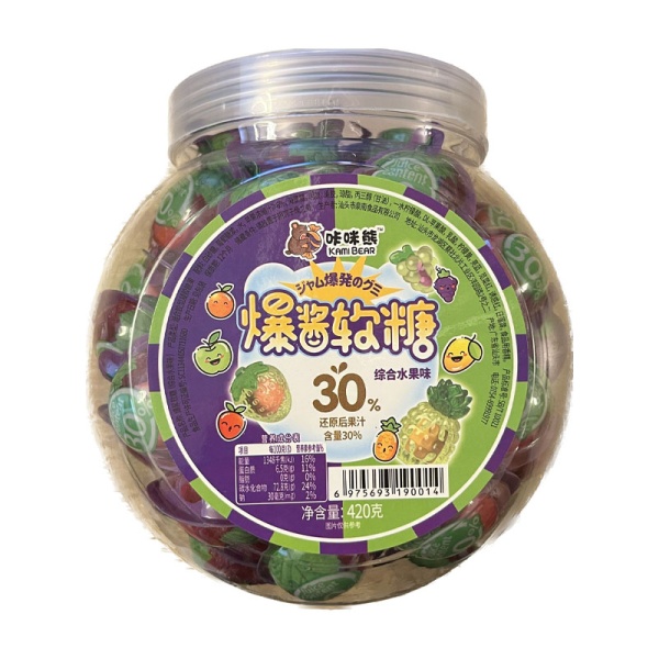 Marmelad Kami Bear s zhidkoy nachinkoy fruktovyy 420g