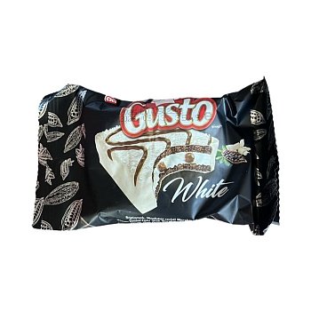 Кексы Gusto Маршмеллоу с какао в белой глазури с шоколадом 35г