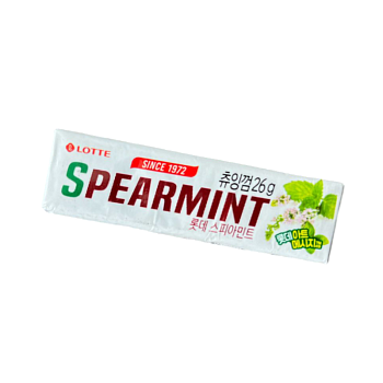 Жевательная резинка Lotte Spearmint мятная 26г