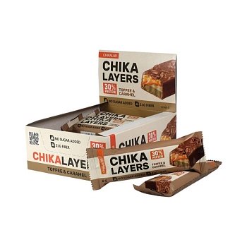 Батончик Chikalab Солёная карамель и арахис 60г