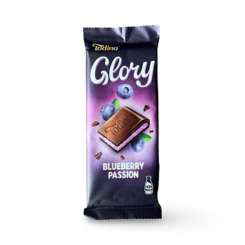 Шоколад Todino Glory молочный йогурт-черника 75г