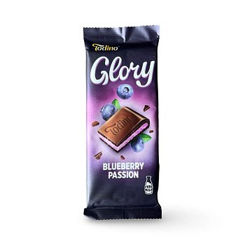Шоколад Todino Glory молочный йогурт-черника 75г