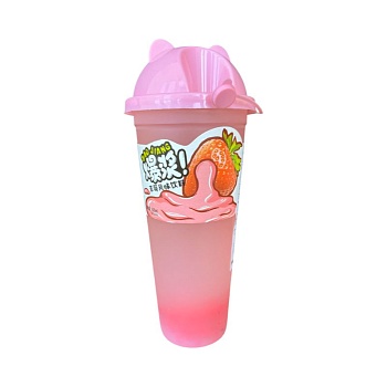 Напиток Guotingxingyu Bao Jiang Bubble Tea с желейными шариками со вкусом клубники 620мл 