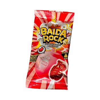 Карамель BAIDA ROCK взрывная на палочке кола и освежающая содовая 12г
