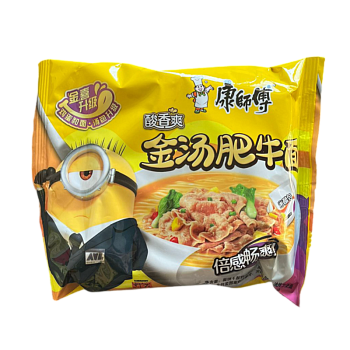 Лапша Master Kong со вкусом говядины и рисовым уксусом м/у 120г