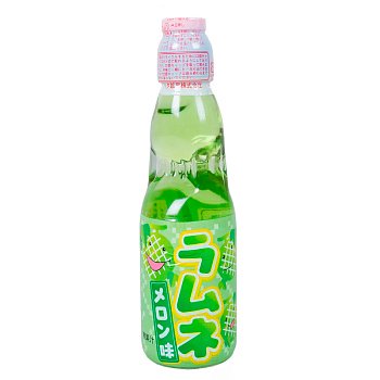 Напиток газированный Hata Kosen Ramune Рамунэ Дыня 200мл