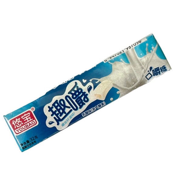 Konfety zhevatelnye Youbao s nachinkoy Moloko 32g