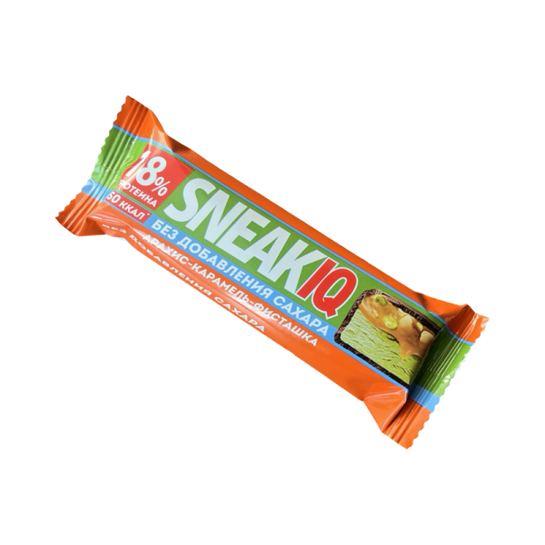 Batonchik FizIQ SNEAKIQ solenaya karamel, arakhis, fistashka 50g