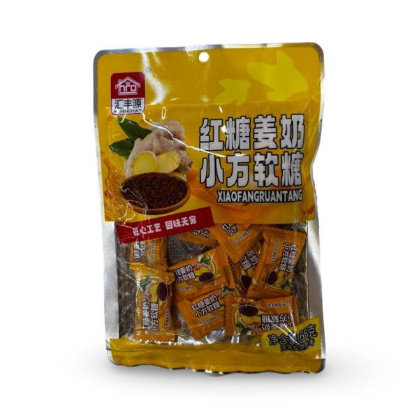 Zhevatelnye konfety Huifengyuan so vkusom imbirnogo moloka 65g