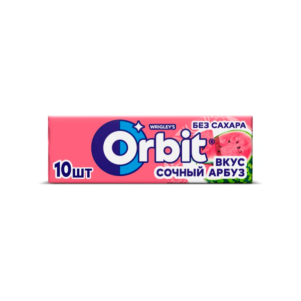 Zhevatelnaya rezinka Orbit arbuz bez sakhara 14g