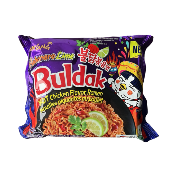 Lapsha bystrogo prigotovleniya Buldak ostraya khabanero-laym 135g