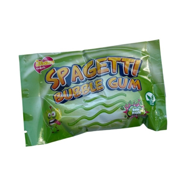 Zhevatelnaya rezinka Spagetti Green Apple 40g