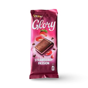 Шоколад Todino Glory молочный йогурт-клубника 75г