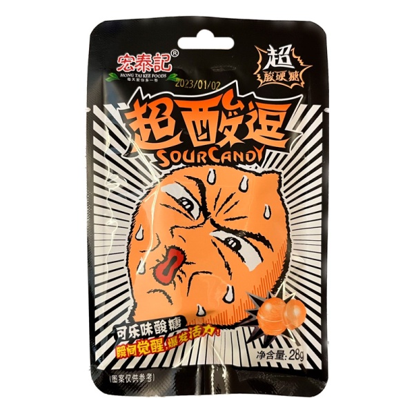 Konfety Hong Tai Kee Super kislye kola 28g