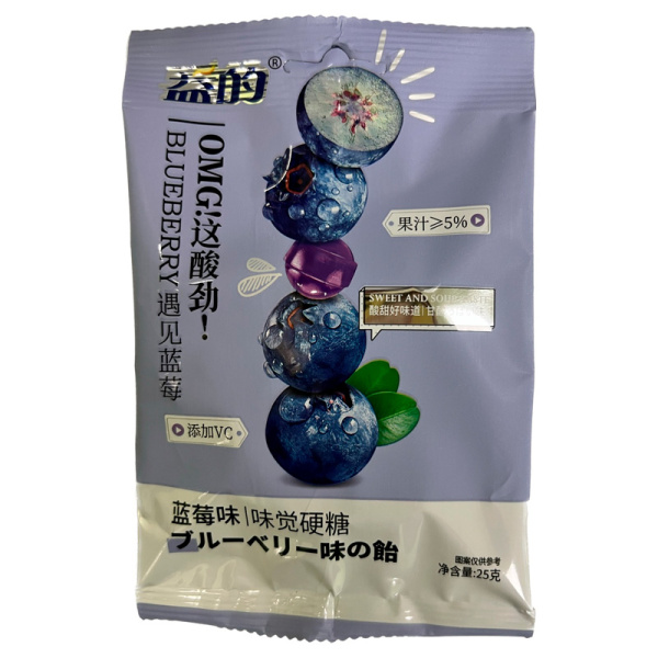 Konfety Beneficial kislo-sladkie Chernika 25g