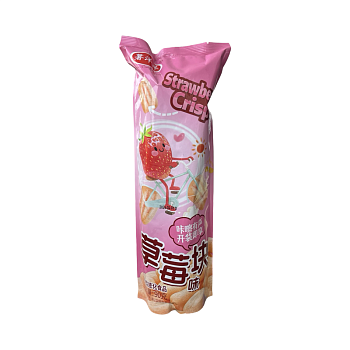 Чипсы Shuyangyang со вкусом клубники 90г