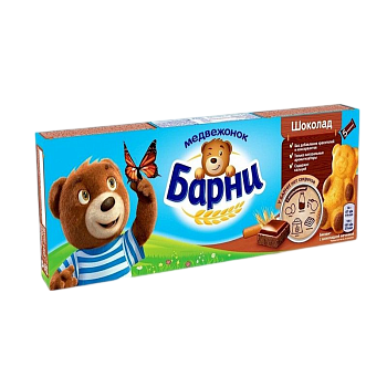 Пирожные Барни с шоколадной начинкой 150г