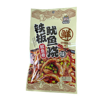 Соевое мясо Латяо Qiaopiwangzi со вкусом жареного кальмара 38г