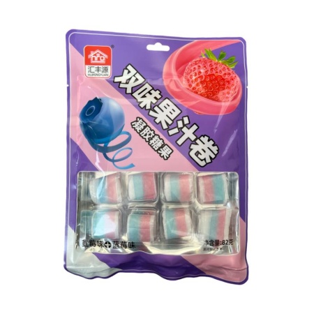 Myagkie konfety Huifengyuan Juice roll assorti 82g_2