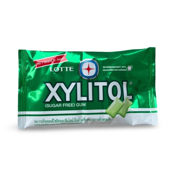 Zhevatelnaya rezinka Xylitol Laym i myata blister 11,6g