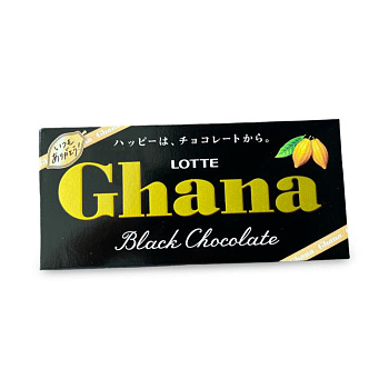 Шоколад LOTTE Ghana чёрный 50г