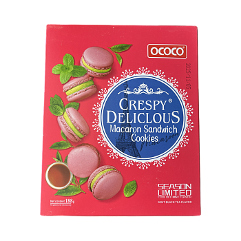 Макаруны OCOCO со вкусом мяты и чая 188 г