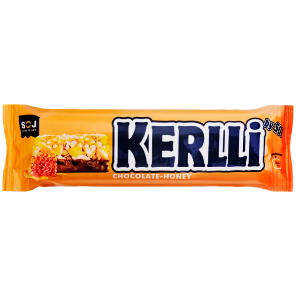 Zlakovyy batonchik Kerlli s medom v molochnom shokolade 50g