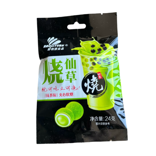 Konfety Haoliyuang dlya Bubble Tea so vkusom matcha 24g