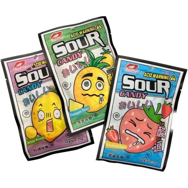 Konfety Luxing Sour Candy v assortimente 20g