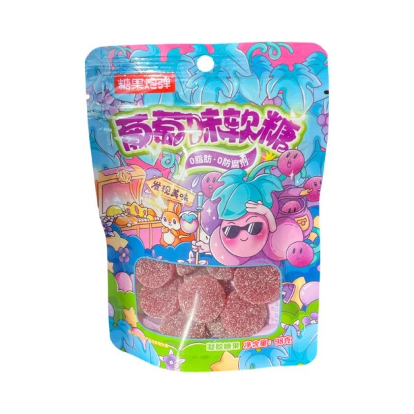 Marmelad Candy Boom so vkusom Vinograda 98g