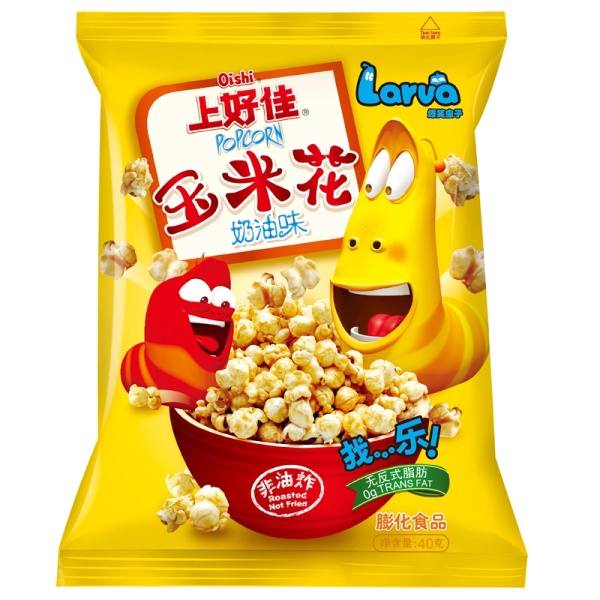 Popkorn Oishi Larva Popcorn slivochnyy 40g
