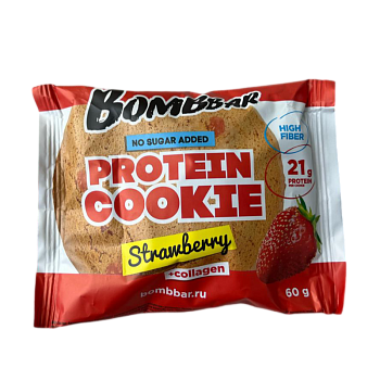 Печенье Bombbar Клубника 60г