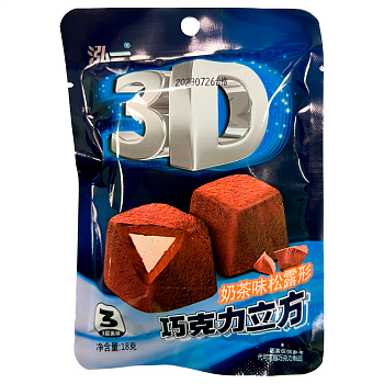 Конфеты Hong 3D Чай с молоком 18г