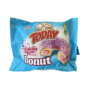 Кекс Today Donut в глазури с начинкой Bubble Gum 40г