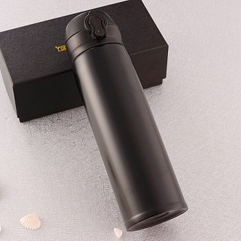 Термос Yokee Vacuum Flask чёрный 350мл