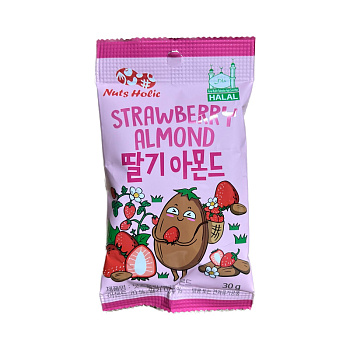 Миндаль Sunnuts Strawberry Almond в глазури со вкусом клубники 30г