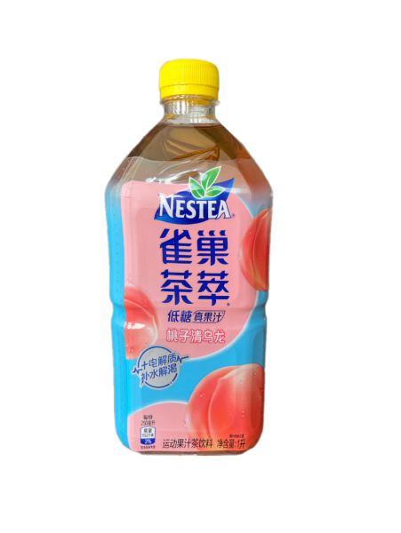 Napitok chaynyy Nestea chernyy chay ulun s sokom persika 1l