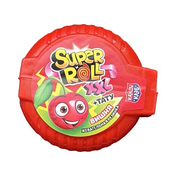 Жевательная резинка Super Roll tattoo XXL ассорти 19г