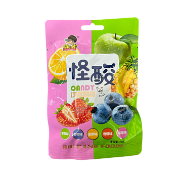 Конфеты MengXiaoShuai кислые фруктовые 22г