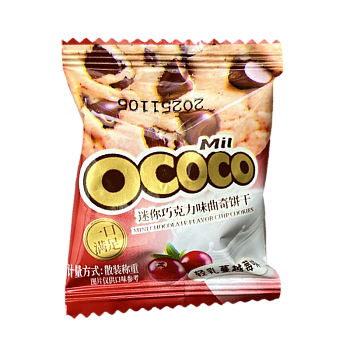 Печенье OCOCO со вкусом клюквы и сливок 7г