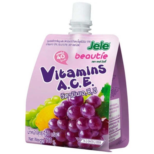 Zhele pitevoe Jele Beautia so vkusom vinograda i vitaminami 140g