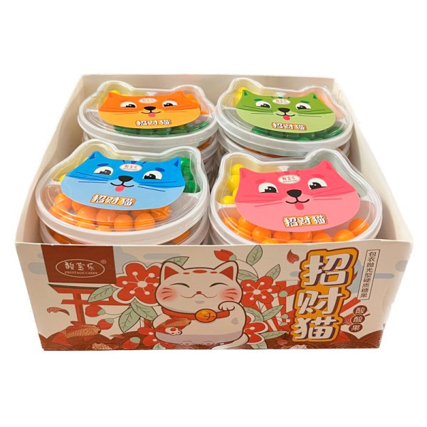 Konfety zhevatelnye Lucky Cat Fruktovye 48g_2