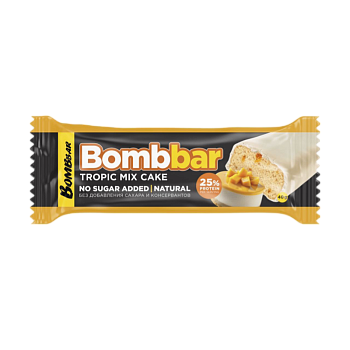 Батончик Bombbar Торт тропический микс 40г