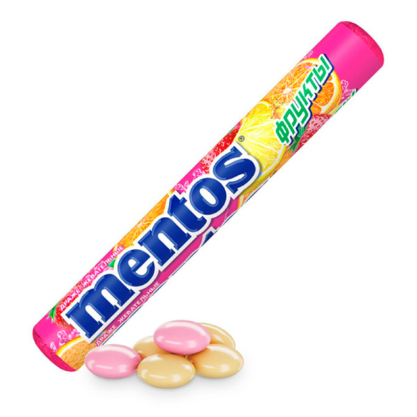 Drazhe zhevatelnoe Mentos fruktovoe 37,5g