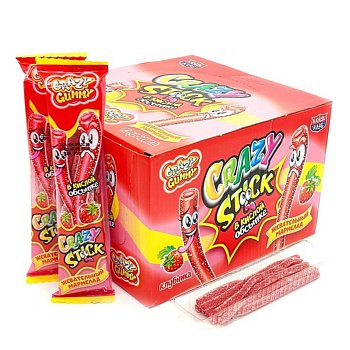 Мармелад Crazy Stick в кислой обсыпке 20г