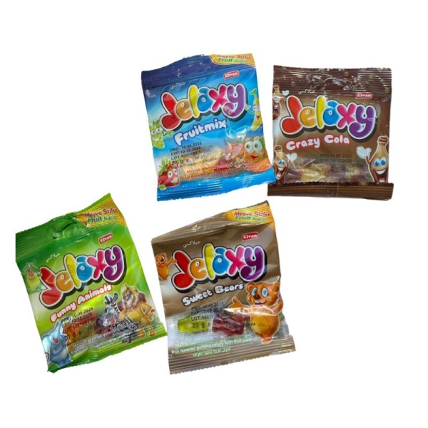 Marmelad Jelaxy Mix (zveryata, chervyachki, butylochki medvezhata) 20g