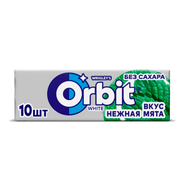 Zhevatelnaya rezinka Orbit nezhnaya myata bez sakhara 14g