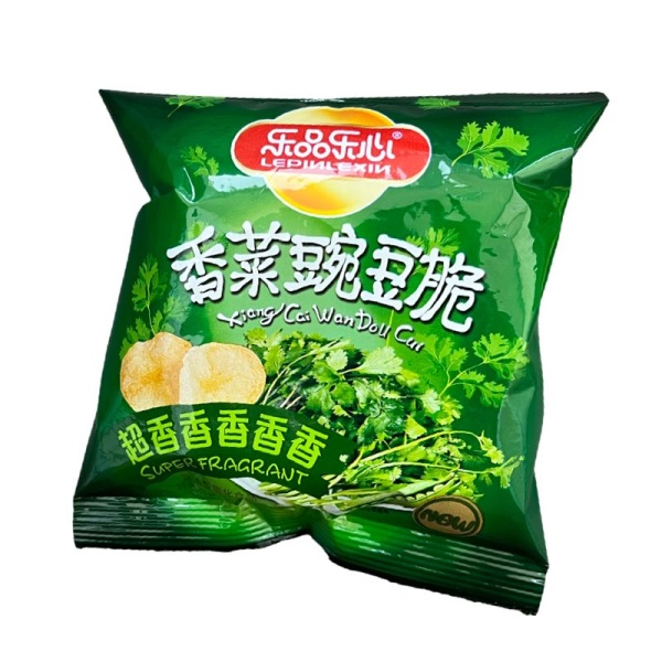 Chipsy Lepinlexin so vskusom goroshka s kinzoy 36g