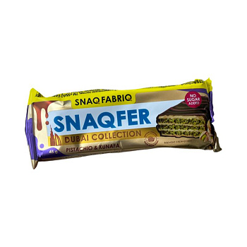 Батончик Snaq Fabriq вафельный с фисташковой пастой и хрустящим тестом 45г